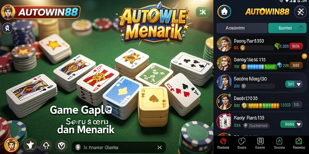 Screenshot gameplay Gaple yang seru di AUTOWIN88.