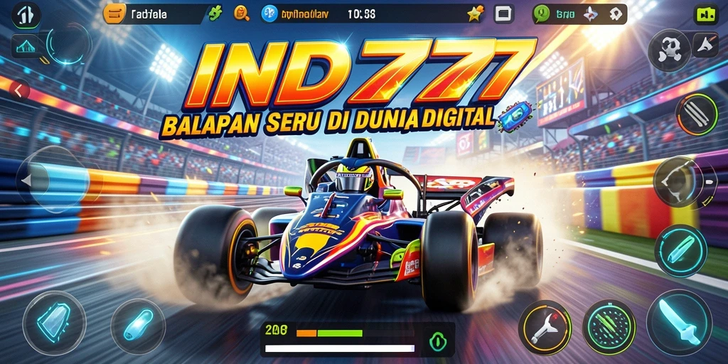 Tampilkan gameplay balapan mendebarkan di IND777.