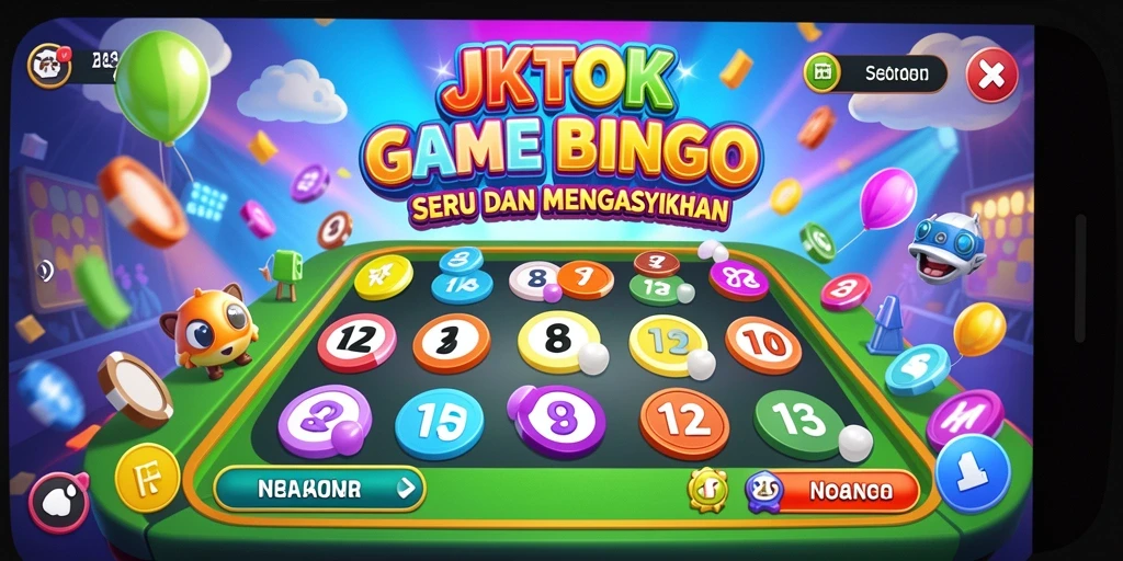 Screenshot gameplay JKTOK yang menampilkan suasana Bingo.