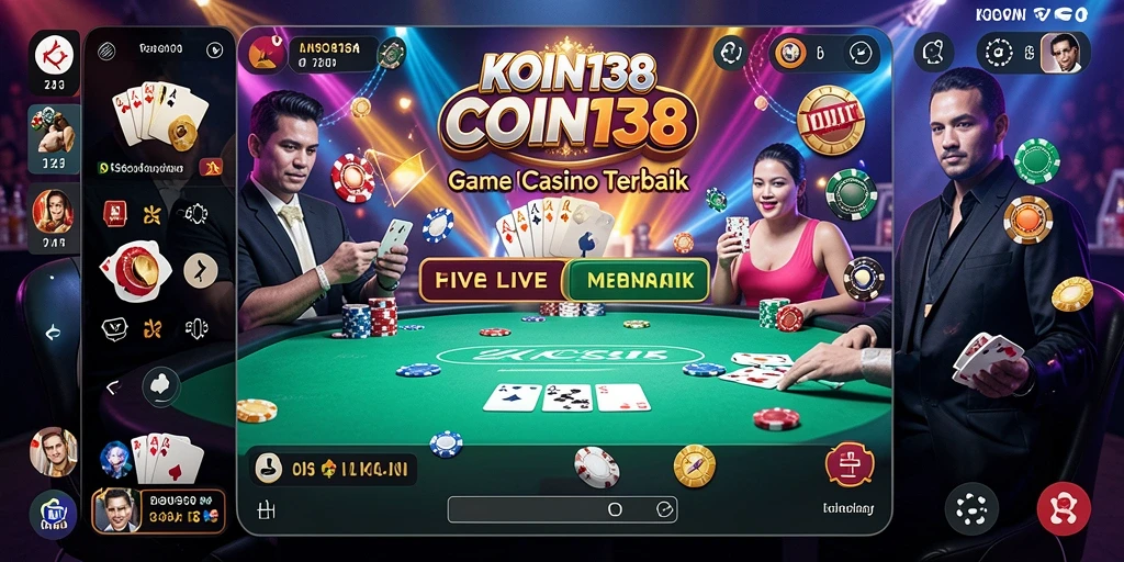 Tampilan permainan Live Casino yang menarik dan interaktif di KOIN138.