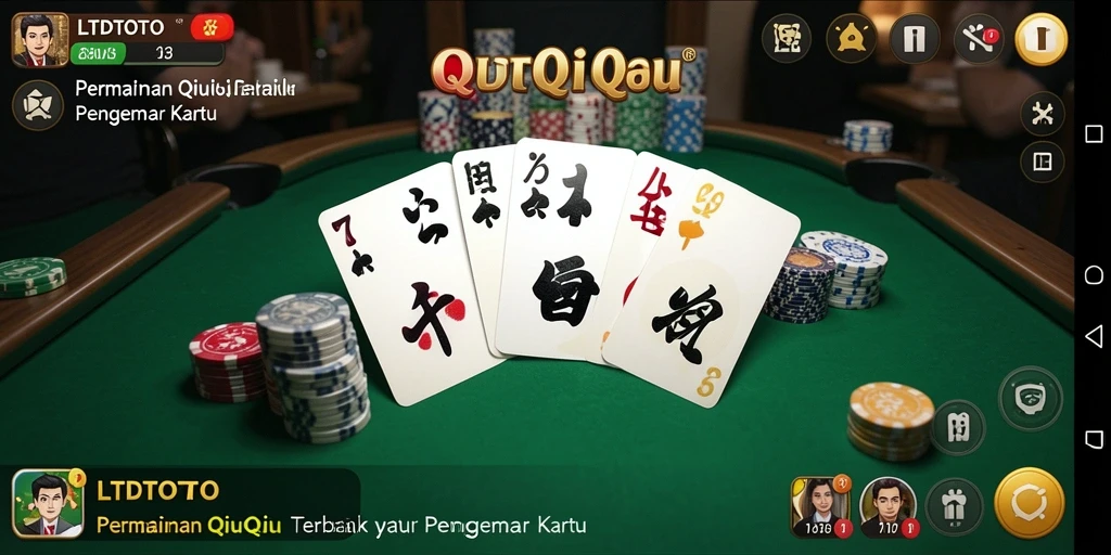 Tampilan gameplay menarik LTDTOTO dengan suasana QiuQiu yang seru.