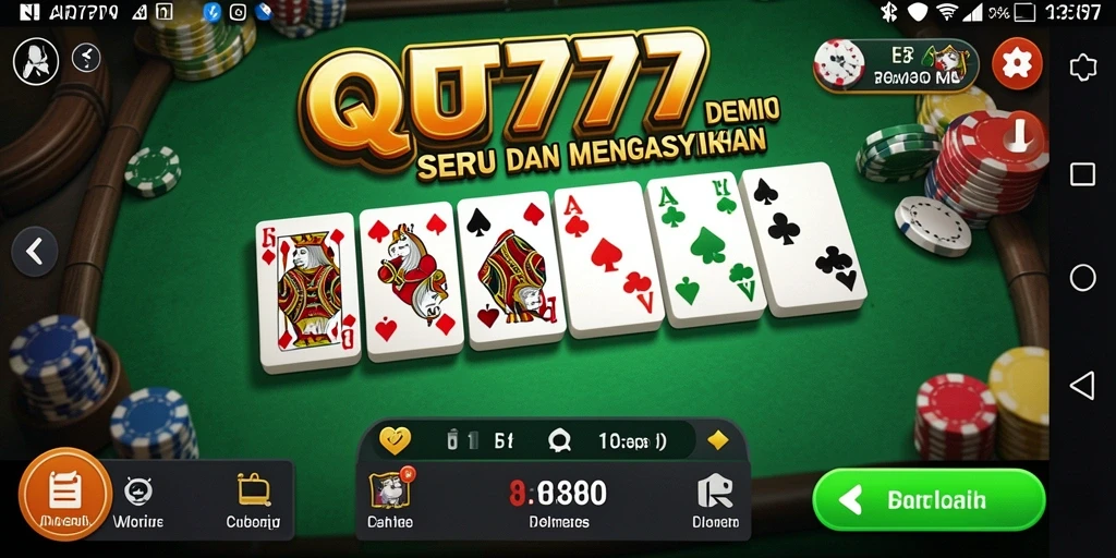 Tampilan gameplay domino yang seru dan interaktif.