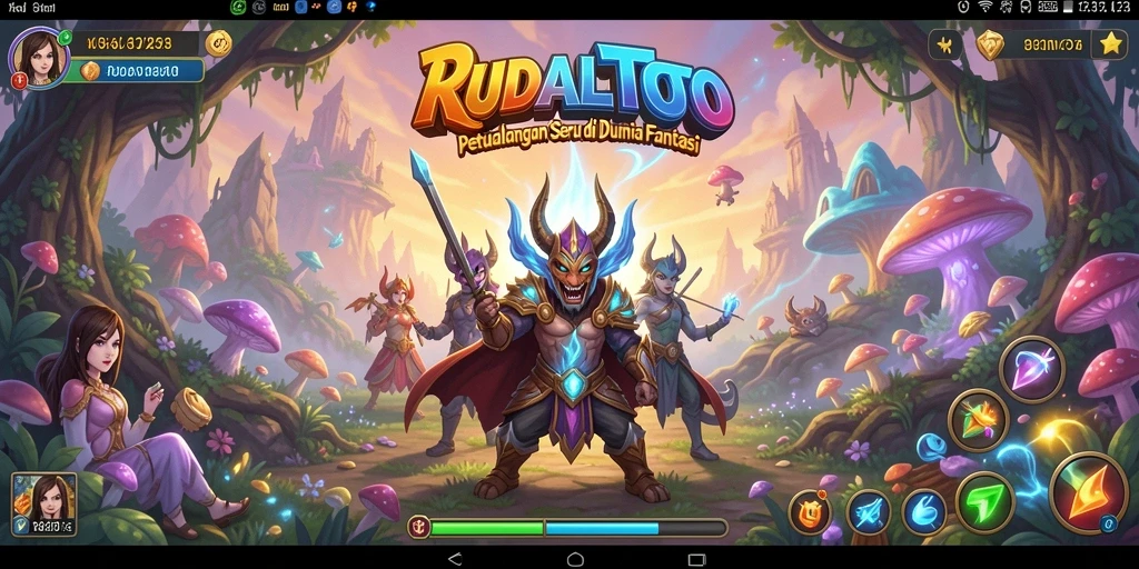 Tampilan gameplay RUDALTOTO menunjukkan aksi seru dan lingkungan yang kaya akan detail.