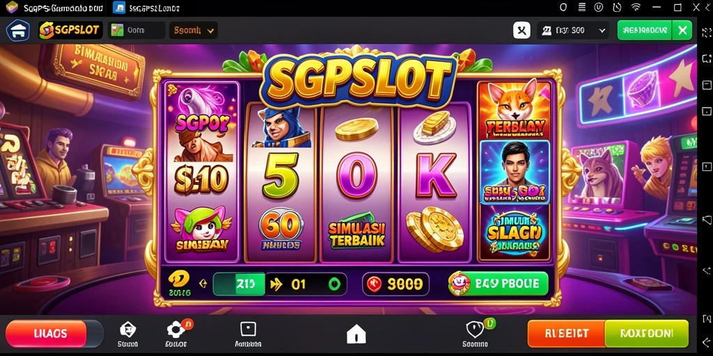 Tangkapan layar gameplay SGPSLOT yang menampilkan mesin slot yang menarik.
